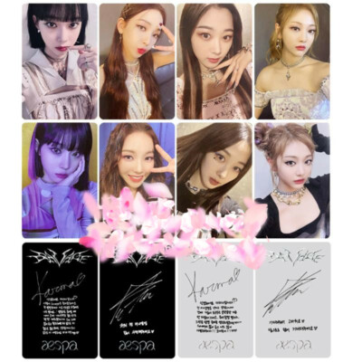 Kpop Aespa Savage 1st Mini Album Photocard Round Corner Giselle