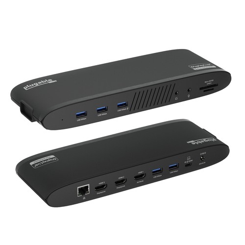 Plugable USB-C Dual Display Horizontal Docking Station 65W (UD
