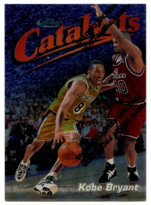 1997-98 Topps Finest #137 Kobe Bryant Catalysts Uncommon w/Peel LA