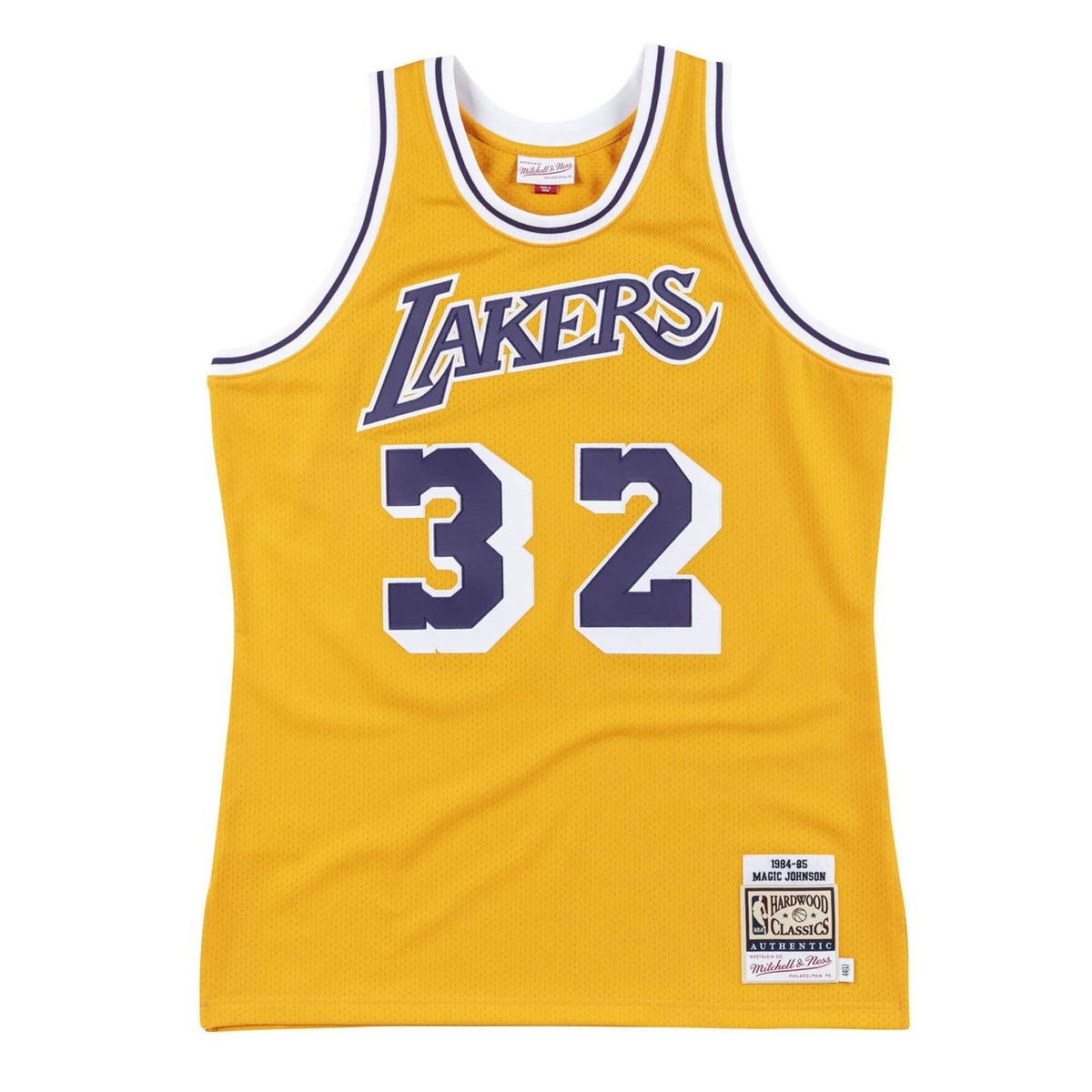 MITCHELL & NESS NBA AUTHENTIC HOME JERSEY LA LAKERS 84 MAGIC