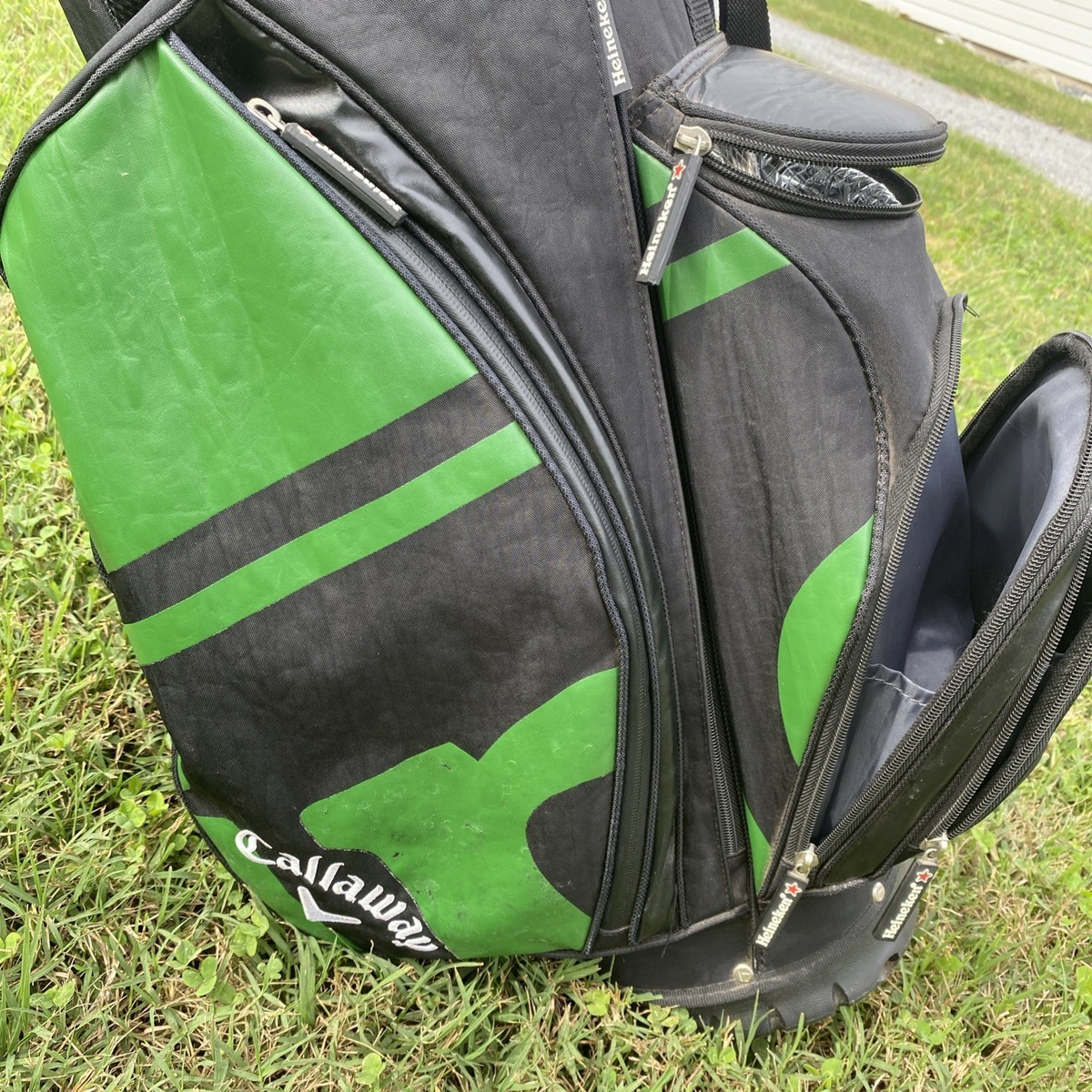 Callaway Heineken 5 Way Stand & Carry Golf Bag Green Black with