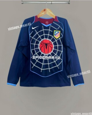 Fernando Torres #9 Atletico Madrid 2004/05 Black SpiderMan Long