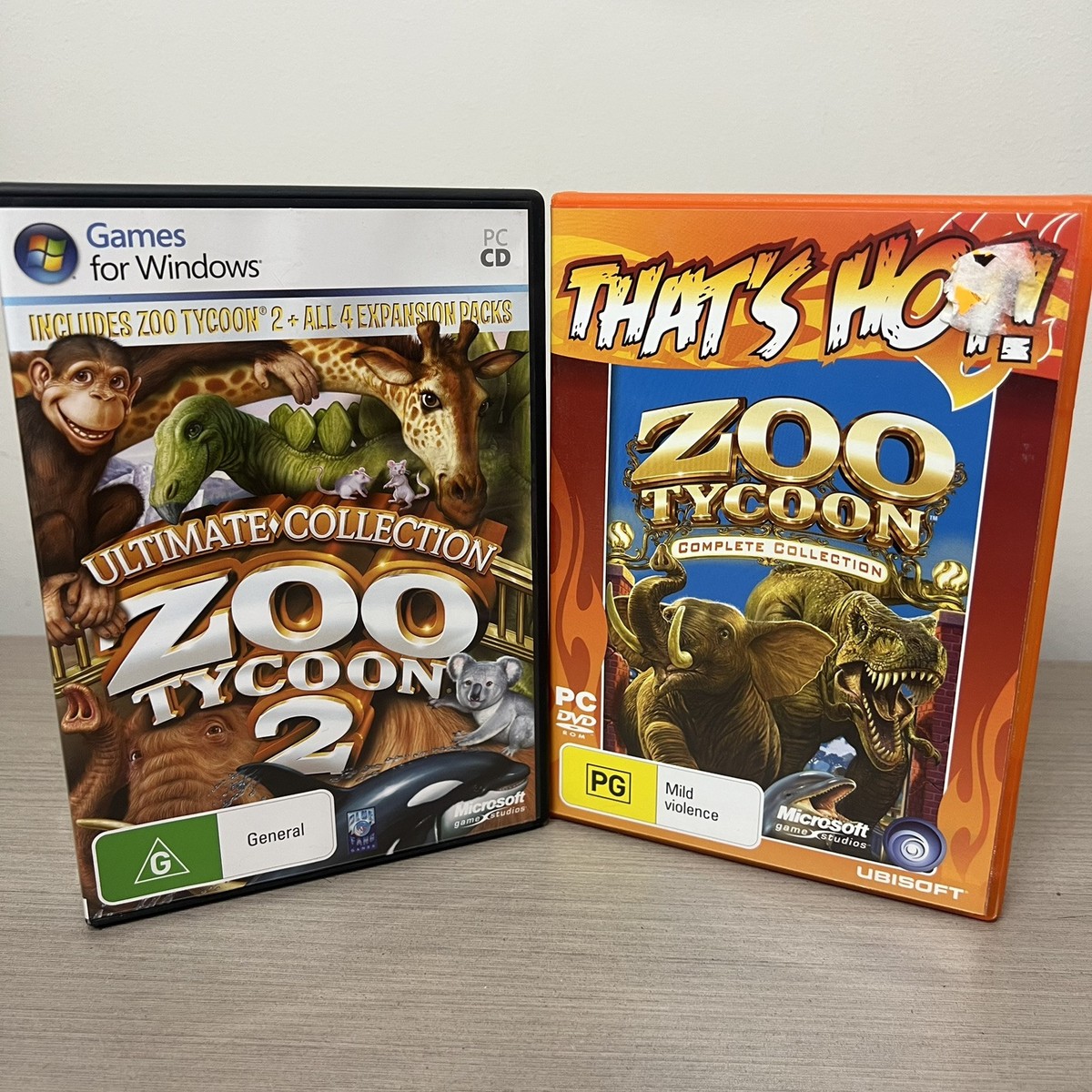 zoo tycoon & Zoo Tycoon 2 Ultimate Collection PC CD ROM WINDOWS
