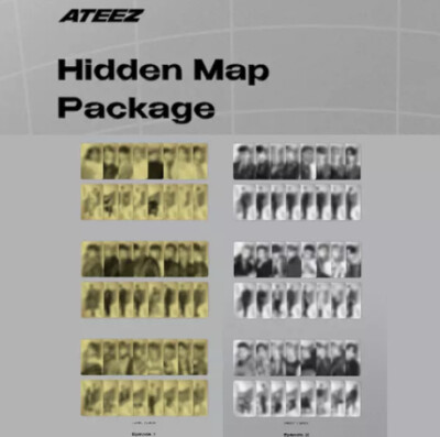 ATEEZ - TREASURE : HIDDEN MAP ] 100% Official PHOTOCARD Wooyoung