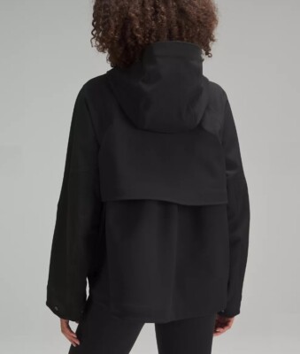 LULULEMON RepelShell Cinch-Back Rain Jacket Black Women's US Size