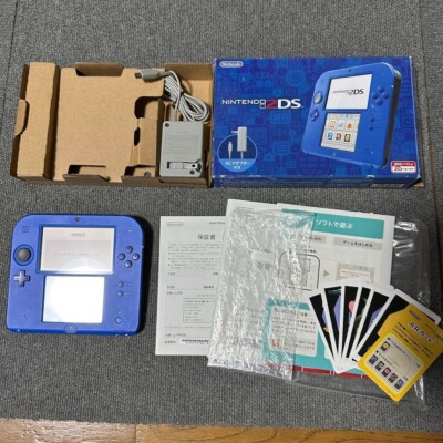 Nintendo 2DS Blue Console with Stylus Japanese ver In Box