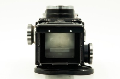 RARE BLACK 4x4 Baby Rolleiflex w/Leather Case, Strap, Manuals, EX