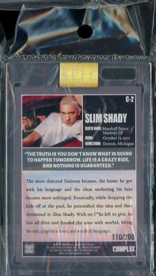 Gas Trading Cards X Complex Slim Shady Eminem Card BLUE Foil