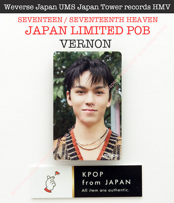 VERNON SEVENTEEN SEVENTEENTH HEAVEN JAPAN POB Photocard CARAT