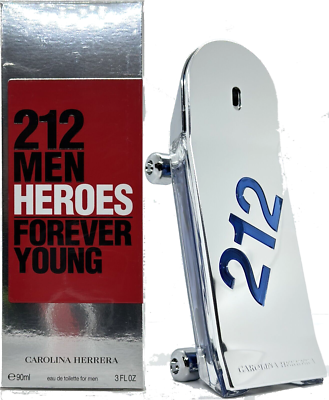 CAROLINA HERRERA 212 MEN HEROES FOREVER YOUNG EDT SPRAY 3.0 Oz