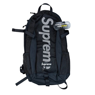 Supreme SS20 Mesh Backpack Black | eBay