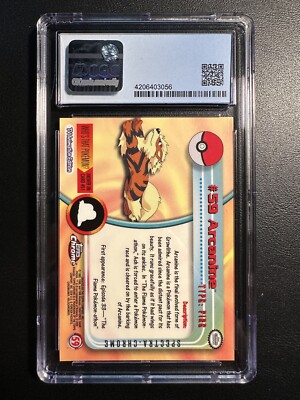 2000 Pokemon Topps Chrome Arcanine Spectra #59 CGC 7.5 | eBay