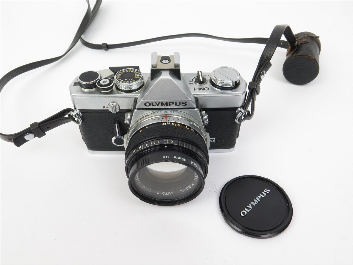 Olympus OM-1 SLR Camera MD F.Zuiko Lens 1:1.8 F=50mm Auto-S OM