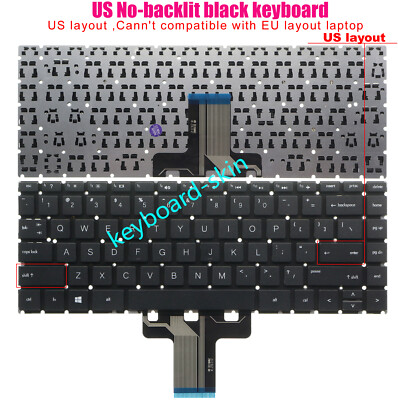 New US black No-Backlit keyboard For HP 14-DA 14-DF 14-DG 14-dh 14