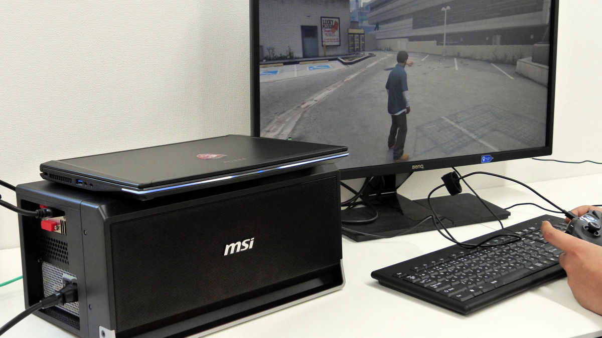 グラボ搭載ノートPC「MSI GS30 2M Shadow＋G-Dock」は変態的な見た目に