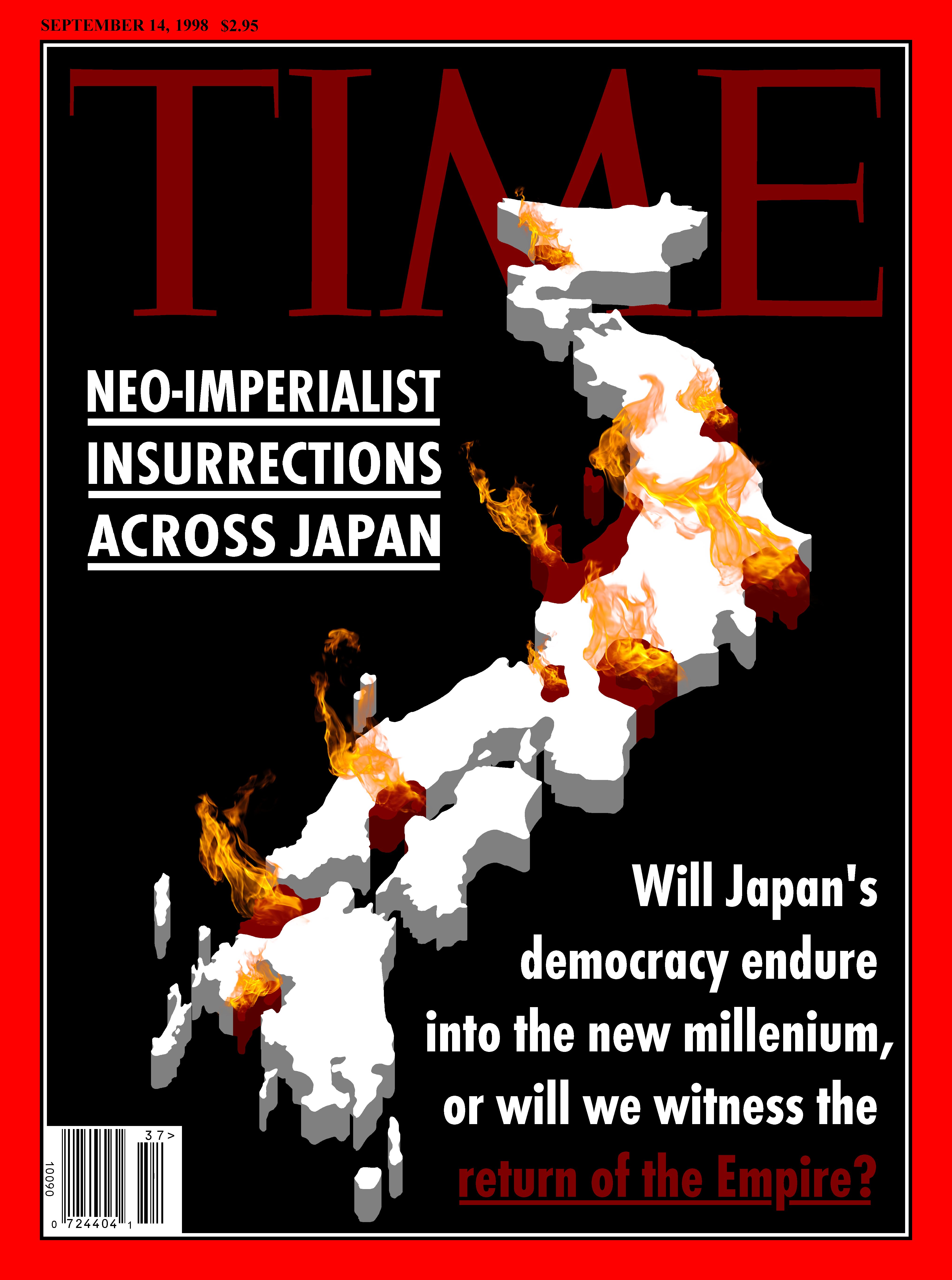 Fake 1998 TIME magazine cover art for a worldbuilding project I