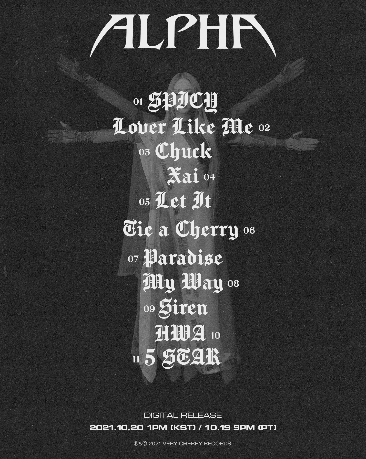 CL - 1st Full Album 'ALPHA' (Track List Posters) : r/kpop