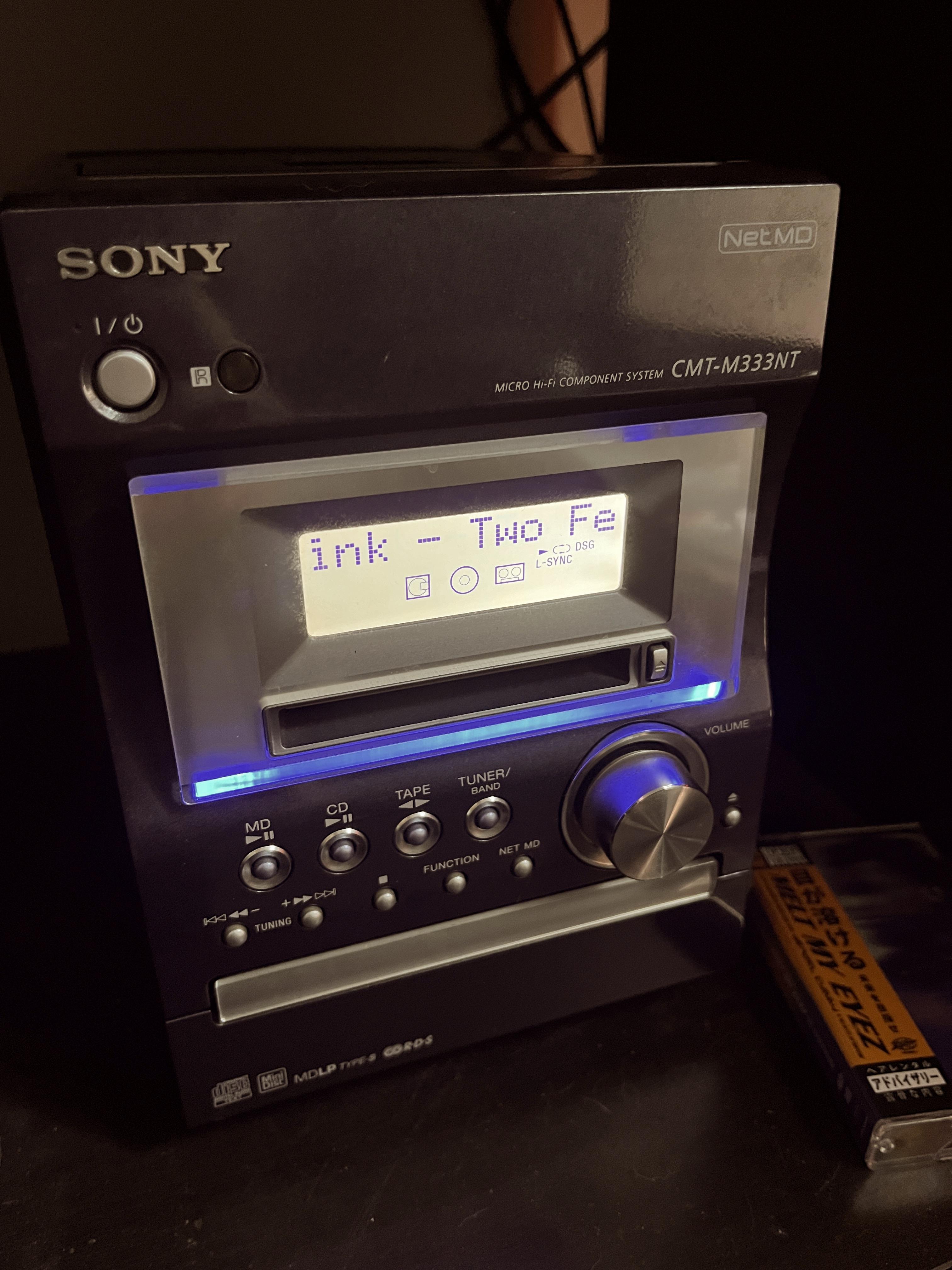 Picked up a CMT-M333NT last night from FB Marketplace! : r/minidisc