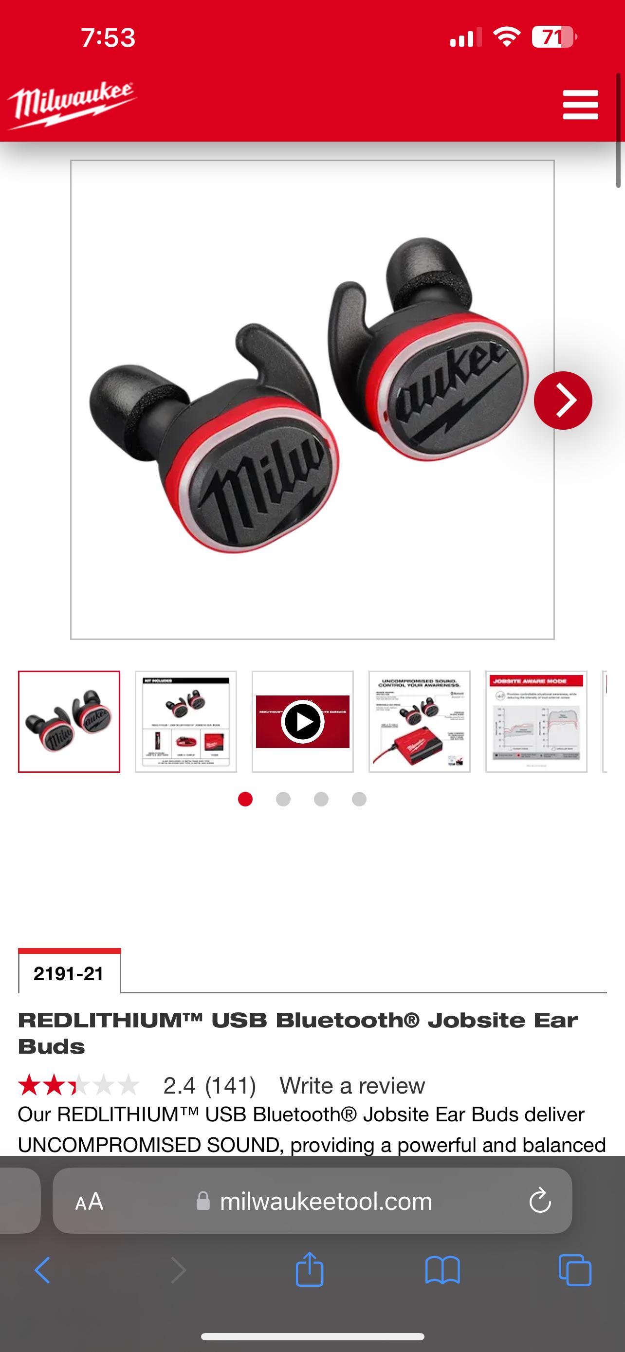 ミルウォーキーの現場用イヤホン : r/MilwaukeeTool