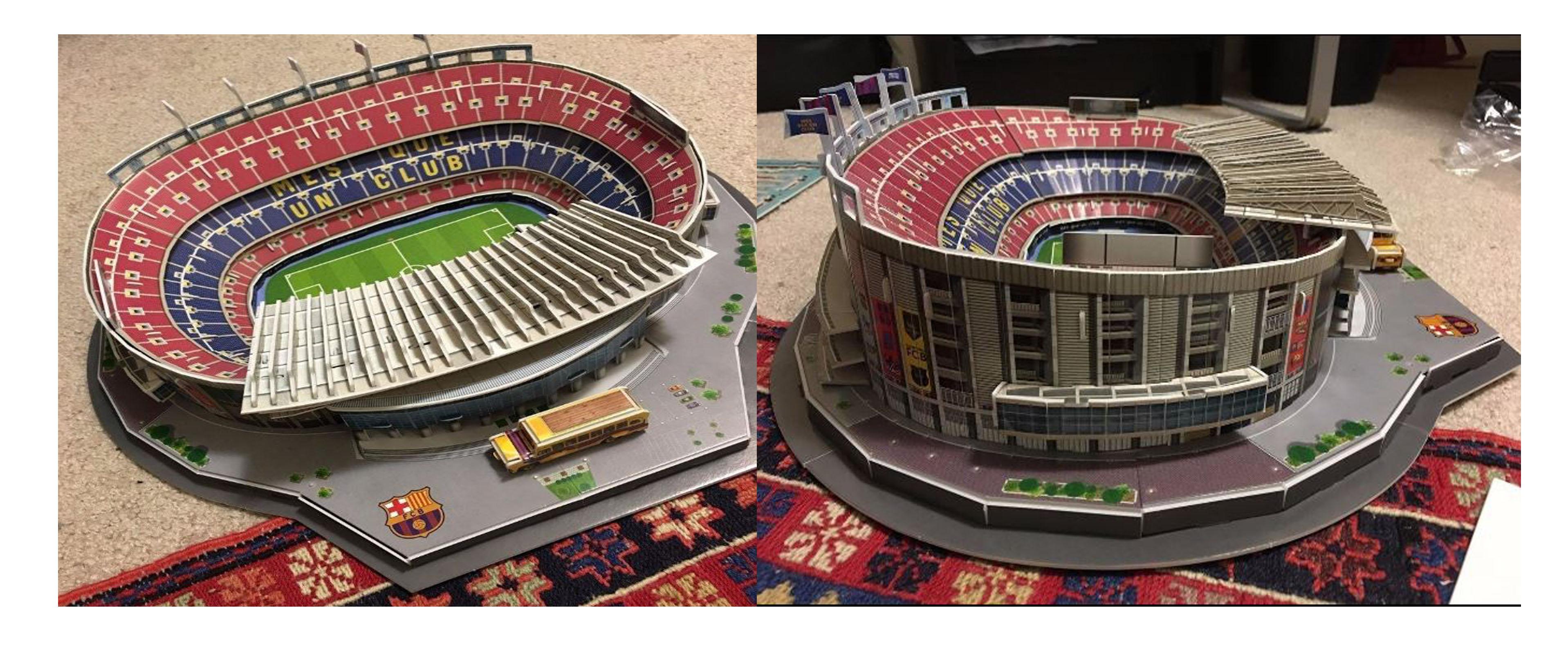 このサブレにはもっと建物が必要だって言われたんだ！ カンプ・ノウ