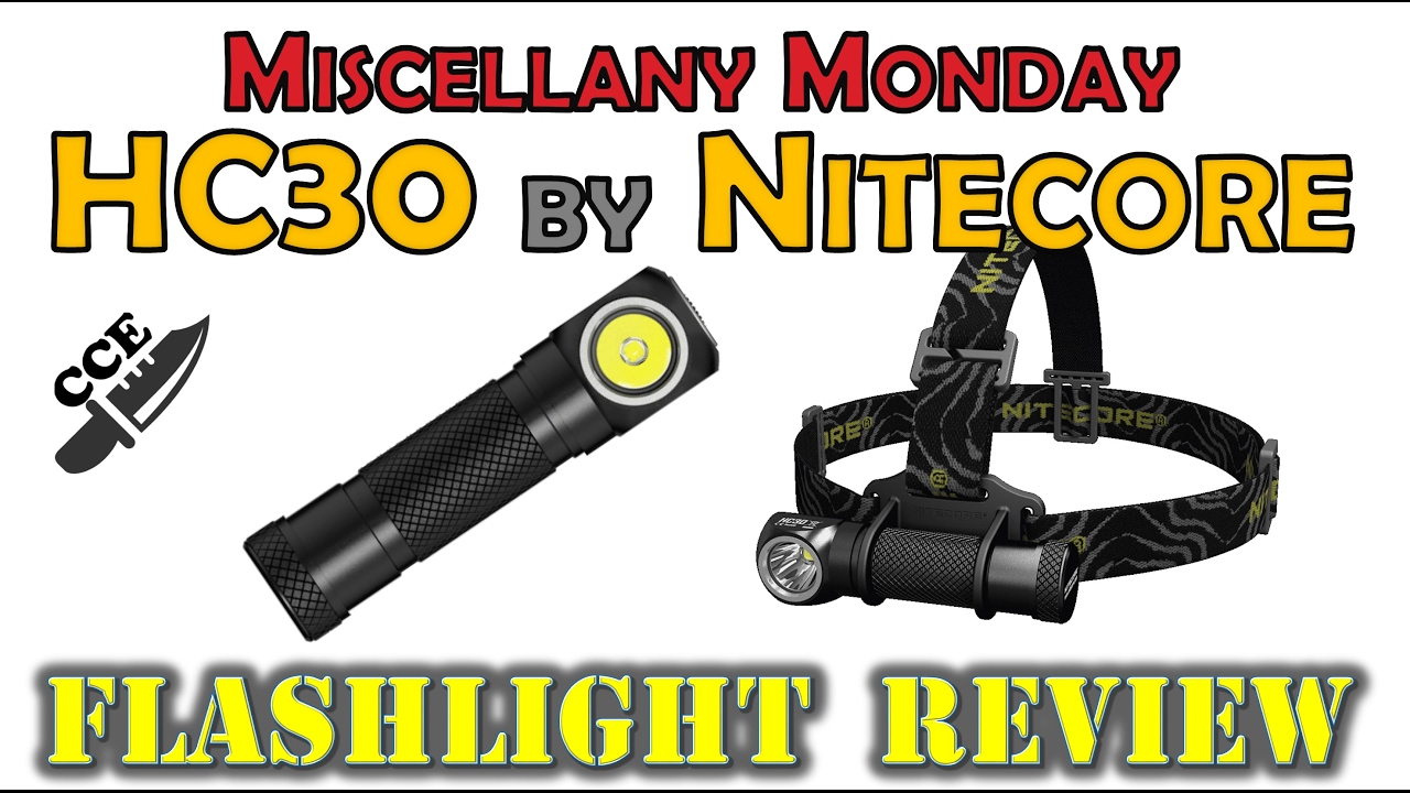 FULL Review of the Nitecore HC30 Flashlight Headlamp Combo. - YouTube
