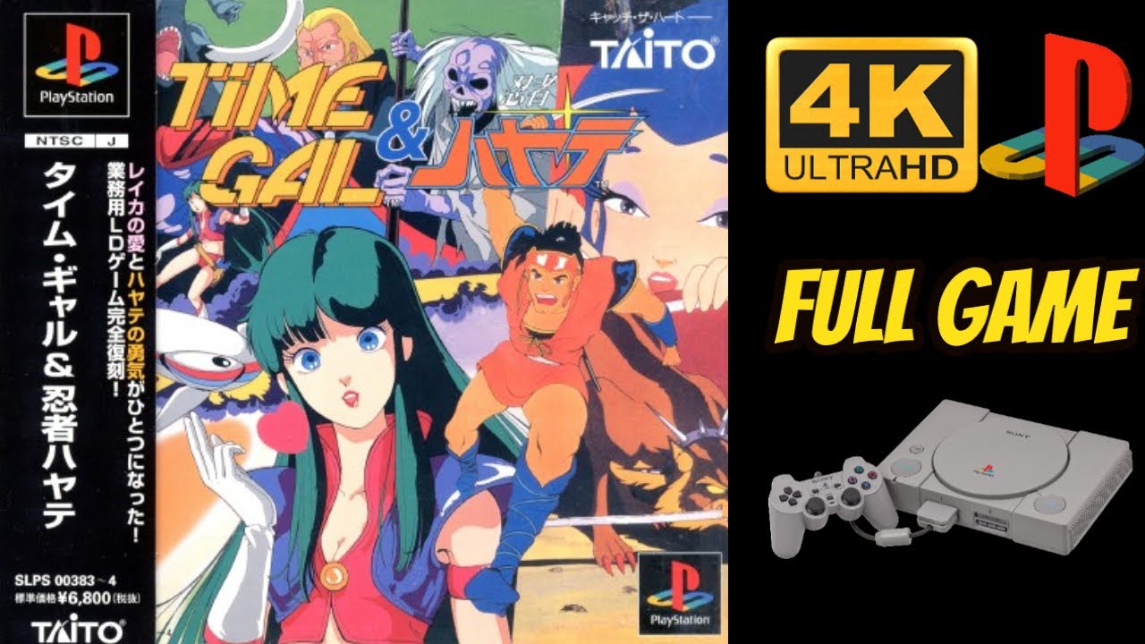 Time Gal & Ninja Hayate | PS1 | 4K60ᶠᵖˢ UHD🔴| Longplay