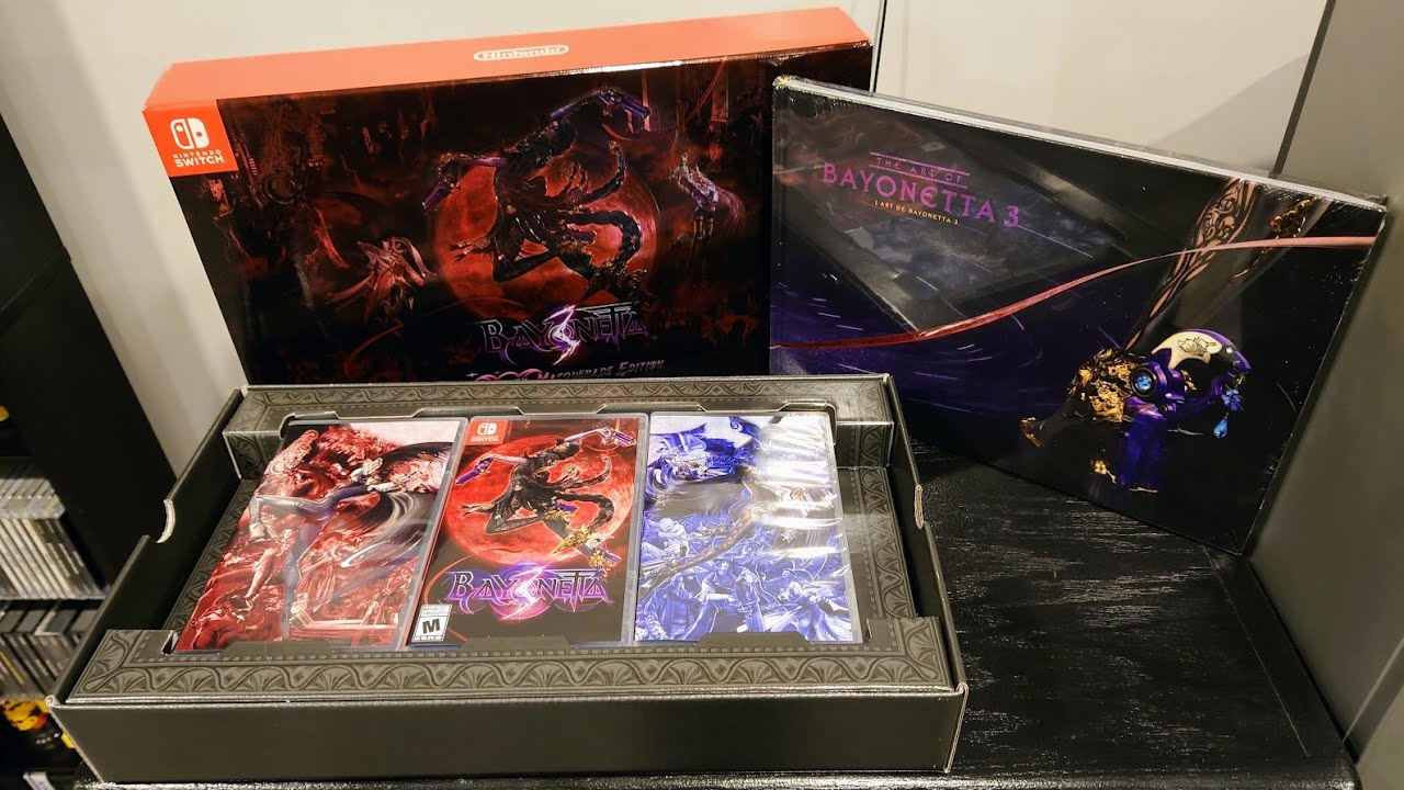 Bayonetta 3 Trinity Masquerade Edition Nintendo Switch Unboxing