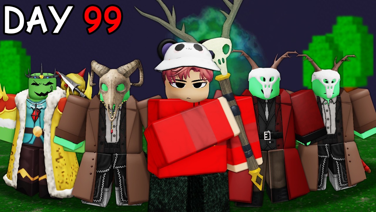 Using an Undead Army to Survive 99 Nights in the Forest - YouTube