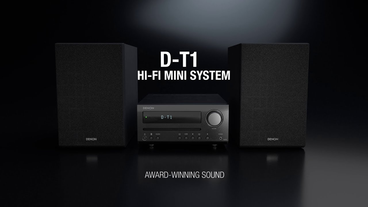 D-T1 Hi-Fi Mini System with CD and Bluetooth - YouTube