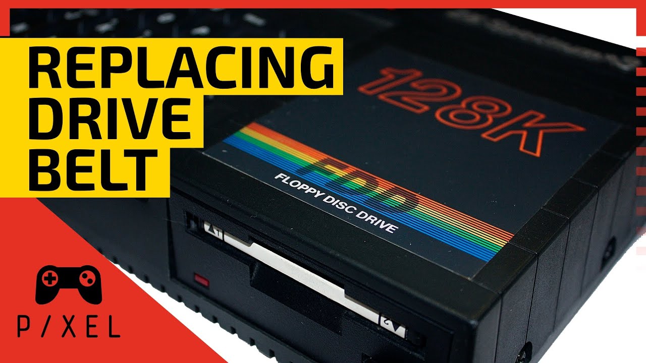 DRIVE BELT Replacement Tutorial | ZX Spectrum 128K +3 - YouTube