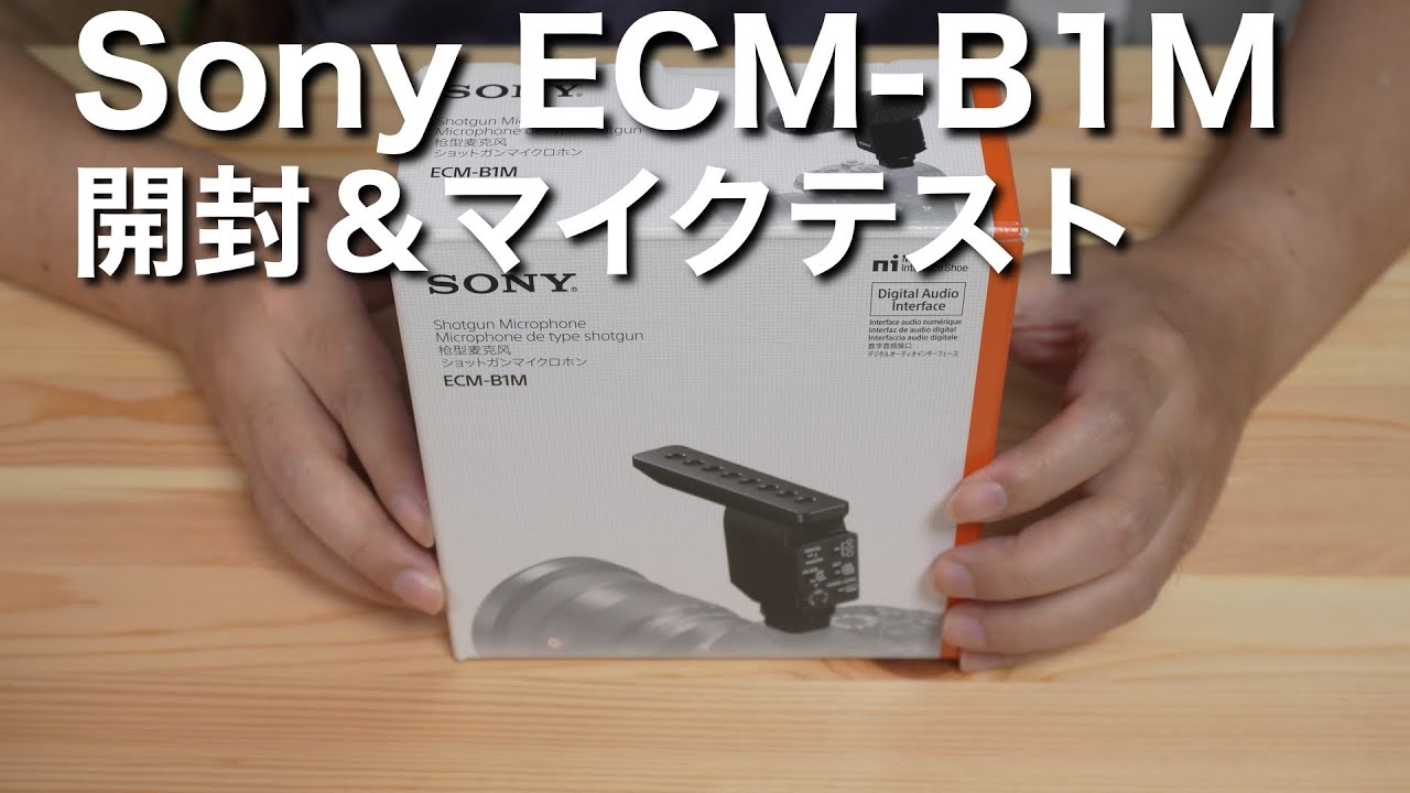SONY の神マイク ECM-B1Mを 開封＆マイクテスト！ZV-E10M2で試してみた