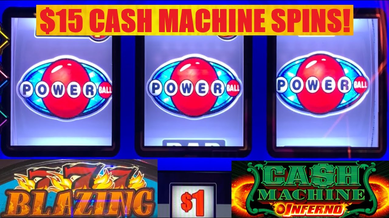 NEW! Cash Machine INFERNO + POWERBALL + Blazing 777 slots! - YouTube