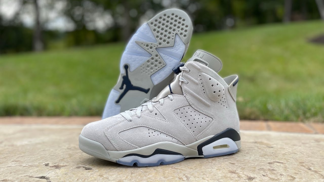 Air Jordan 6 Retro - 'Georgetown' - Magnet Grey - College Navy