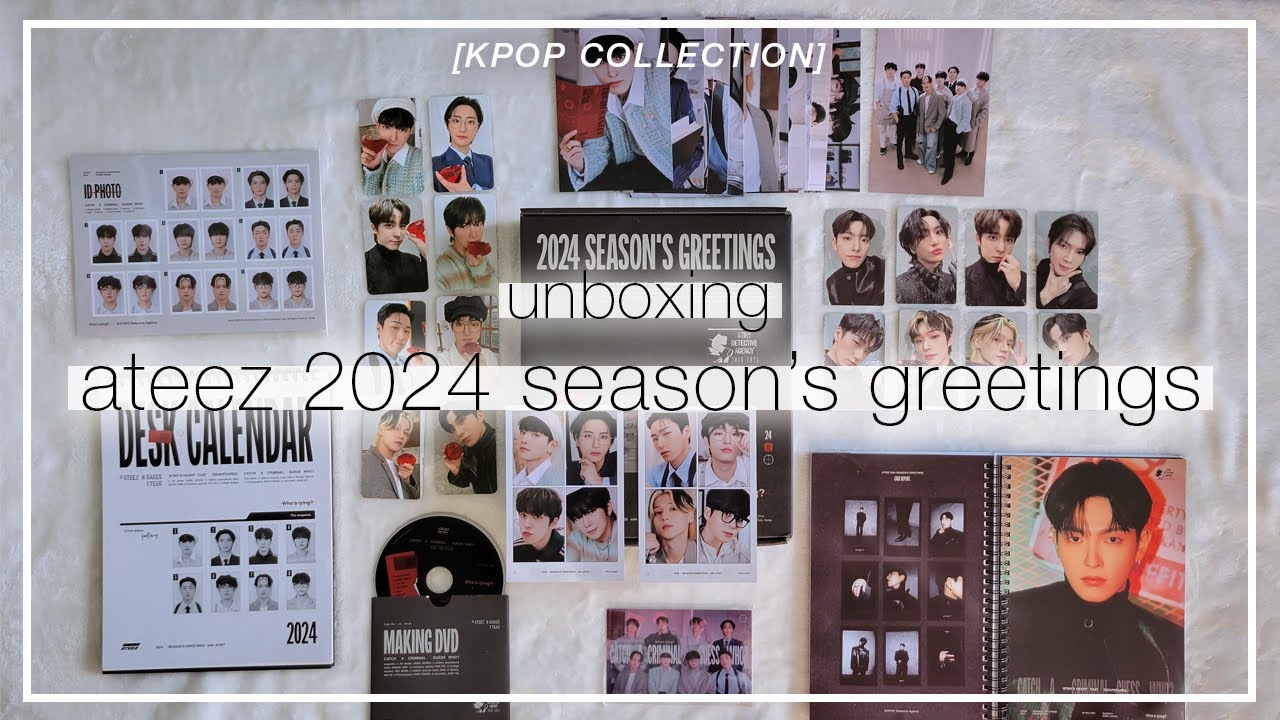 Unboxing ATEEZ 2024 Season's Greetings | Yes24 & AppleMusic Pre