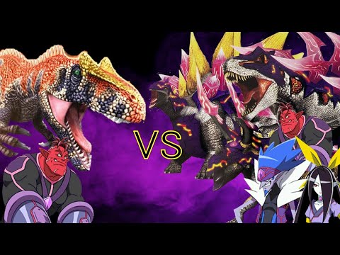 恐竜キング 】サウロファガナクス 激闘！ザンジャーク！！(FierceFight