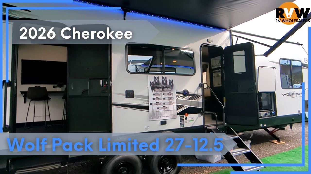 NEW Toy Hauler! 2026 Wolf Pack Limited 27-12.5 Flythrough - YouTube