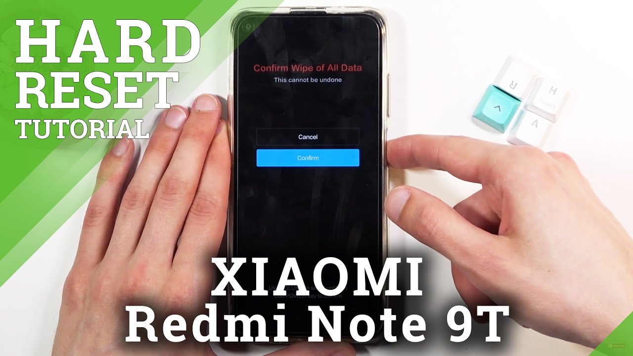 How to Hard Reset XIAOMI Redmi Note 9T - Bypass Screen Lock / Wipe