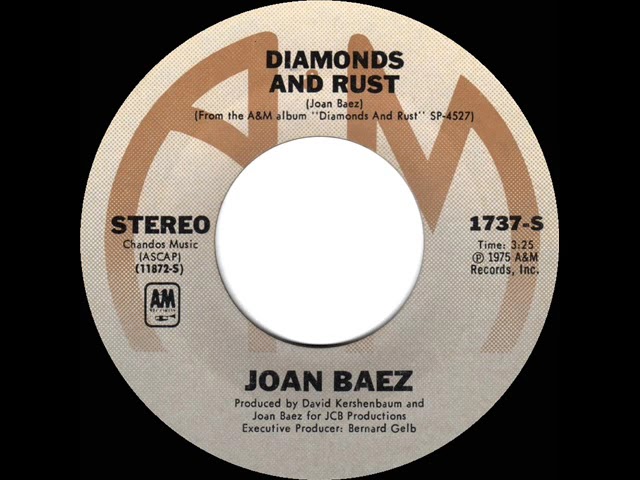 1975 HITS ARCHIVE: Diamonds And Rust - Joan Baez (stereo 45 single