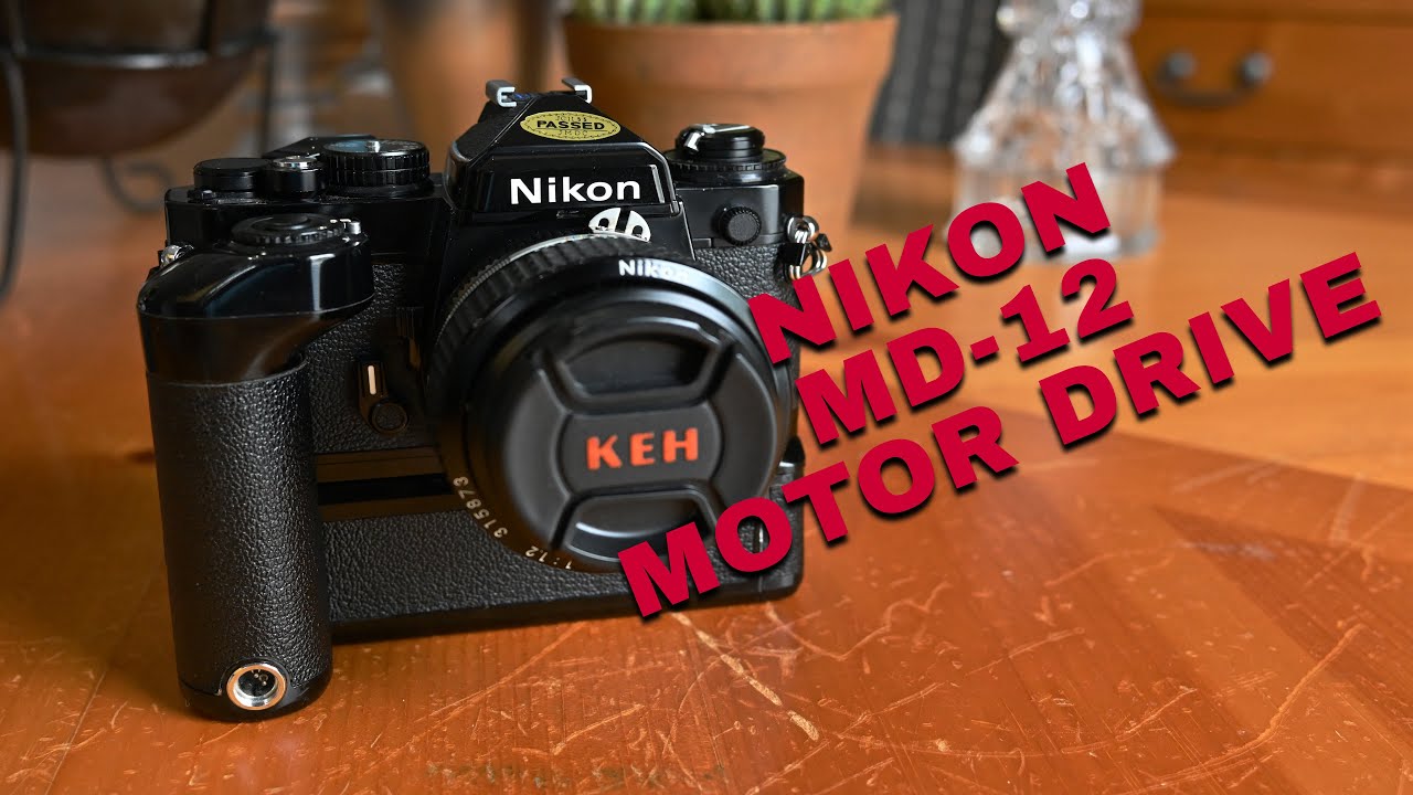 NIKON MD-12 MOTOR DRIVE ON NIKON FE-2 - YouTube