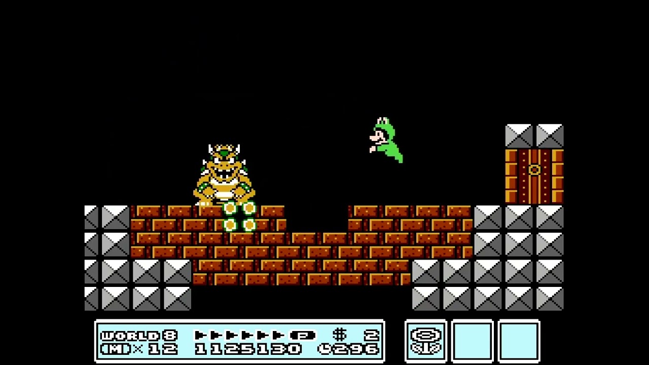 カエルマリオVS大魔王クッパ【スーパーマリオブラザーズ3】 - YouTube