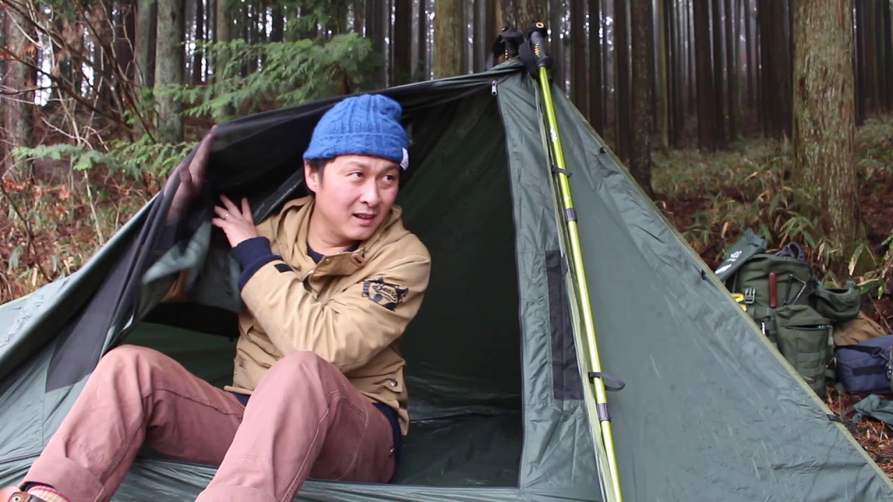 冬キャンプ 初張りDD Super light tarp tents キャンプイベントにて