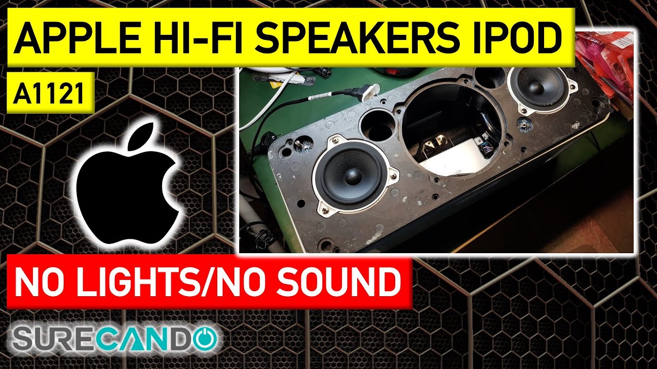 Apple A1121 iPod Hi-Fi Speaker Dock Not Turning on Fixed White