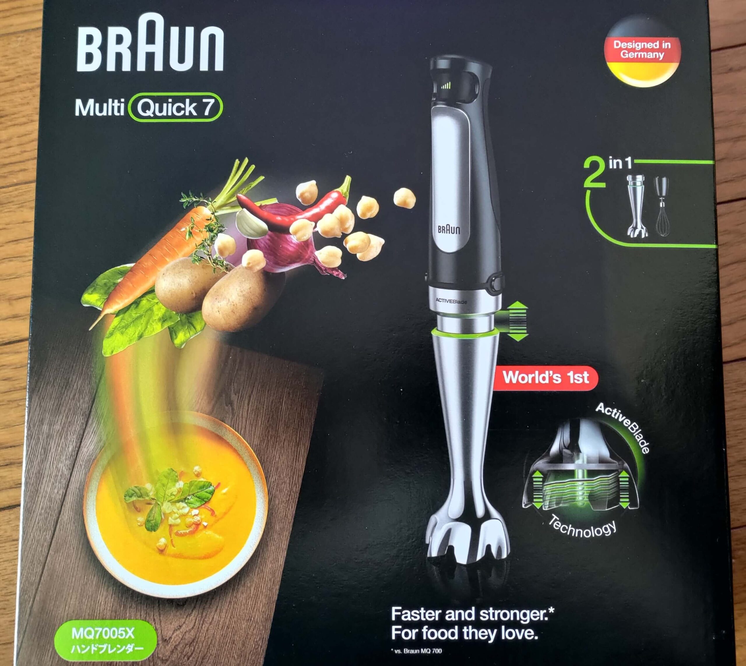 ハンドブレンダ「BRAUN Quick7 MQ7005X」レビュー！簡単に使えて