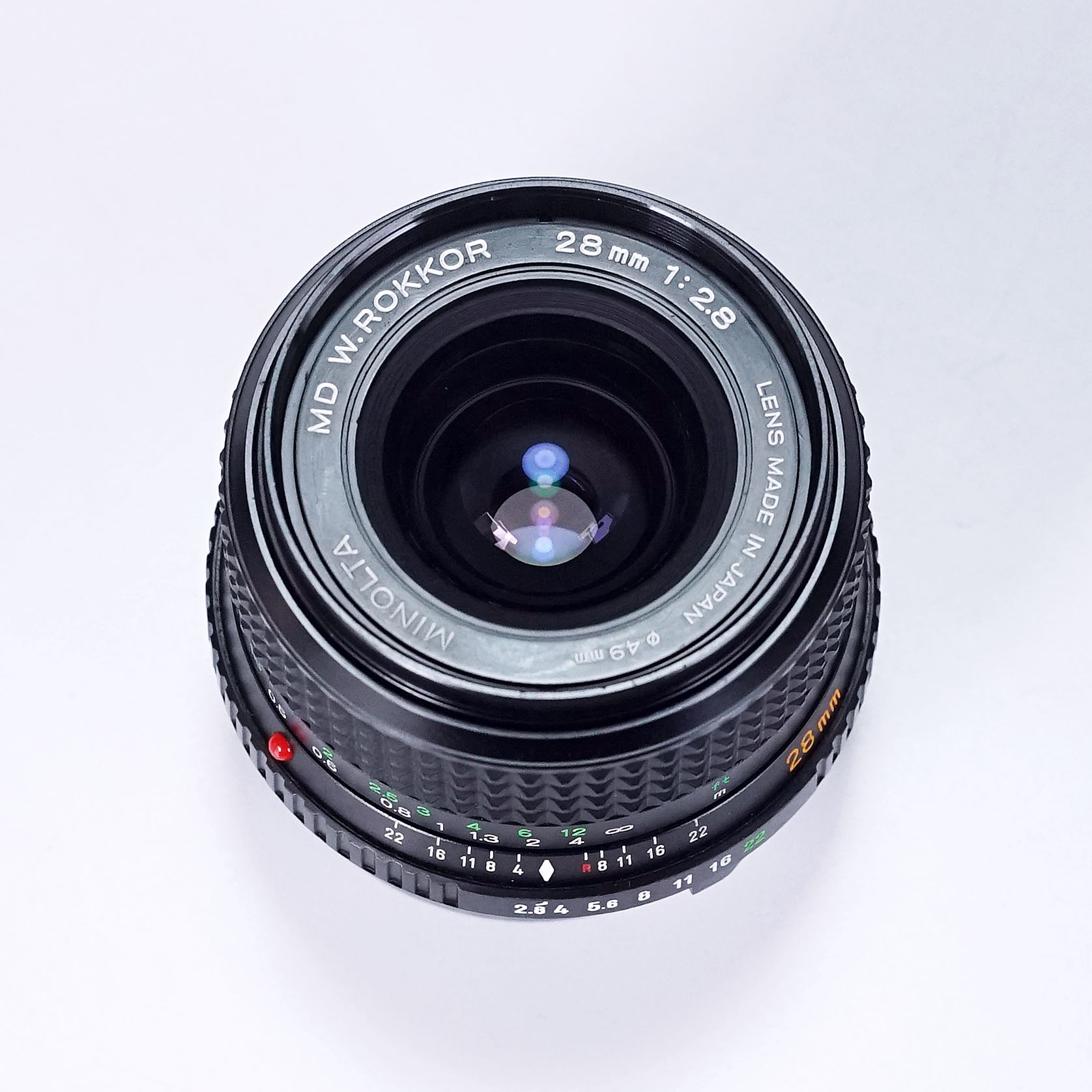 売り切れ MINOLTA MD W.ROKKOR 28mm F2.8（中古 SRマウント オールド