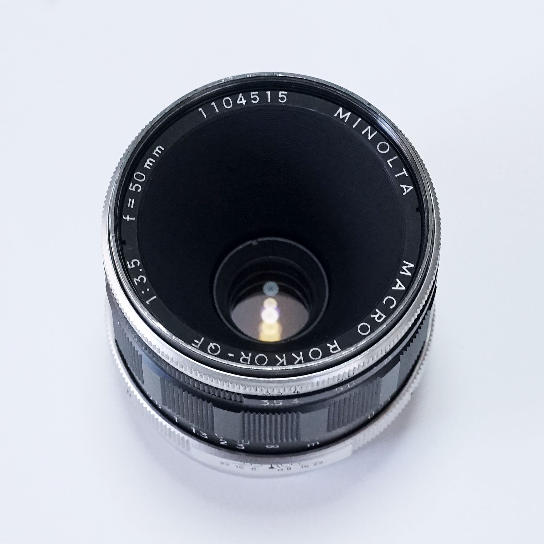MINOLTA MACRO ROKKOR-QF 50mm F3.5 ¥8,800（中古 SRマウント オールド