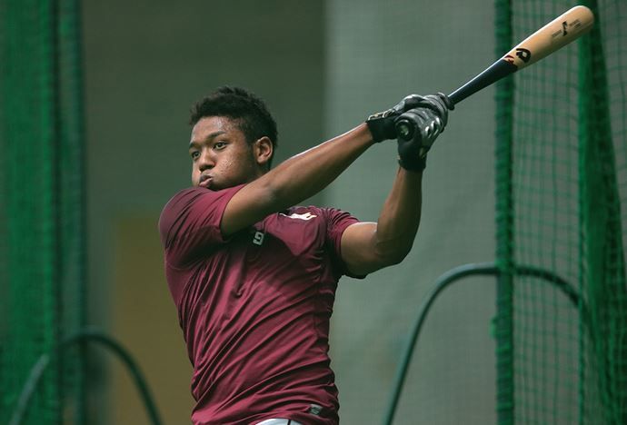 楽天のオコエ選手がディマリニコンポジットバットで練習！Part2野球