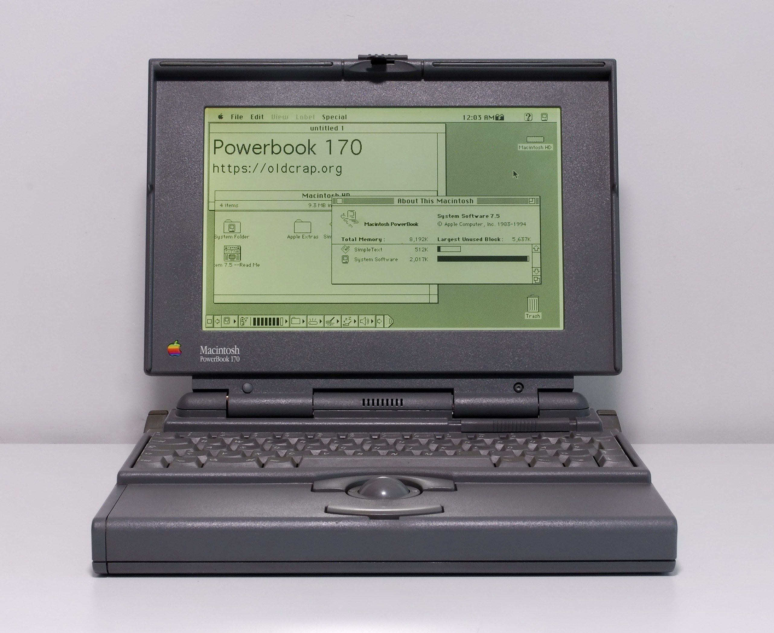Apple Macintosh Powerbook 170 - Old Crap Vintage Computing