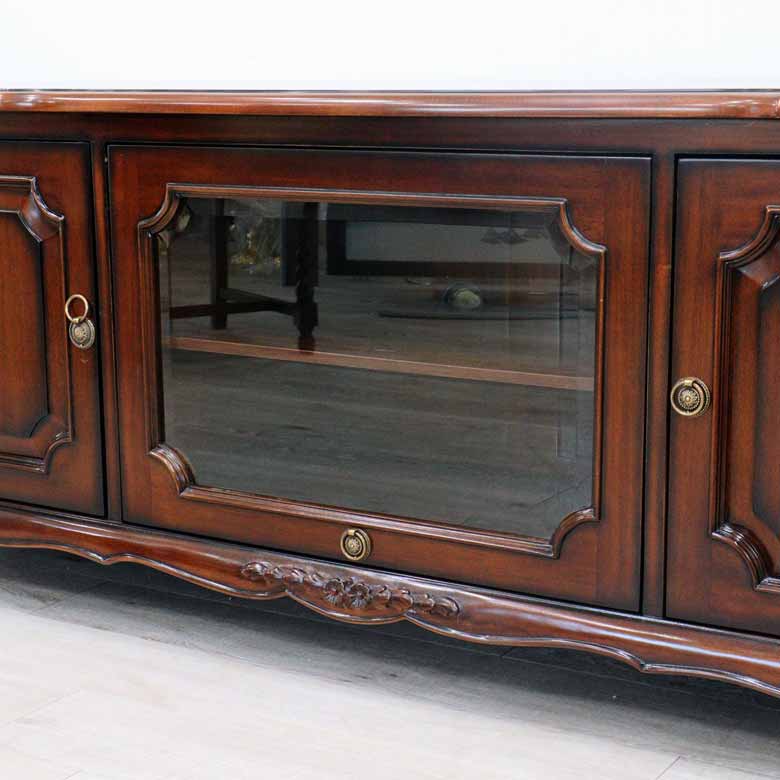 テレビボード マホガニー 180cm ローキャビネット テレビ台 – 輸入家具