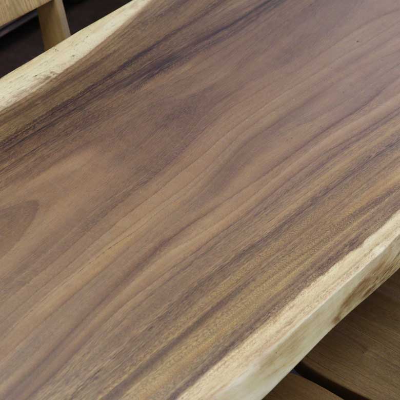 一枚板 テーブル ダイニングテーブル モンキーポッド 180cm 無垢材 座