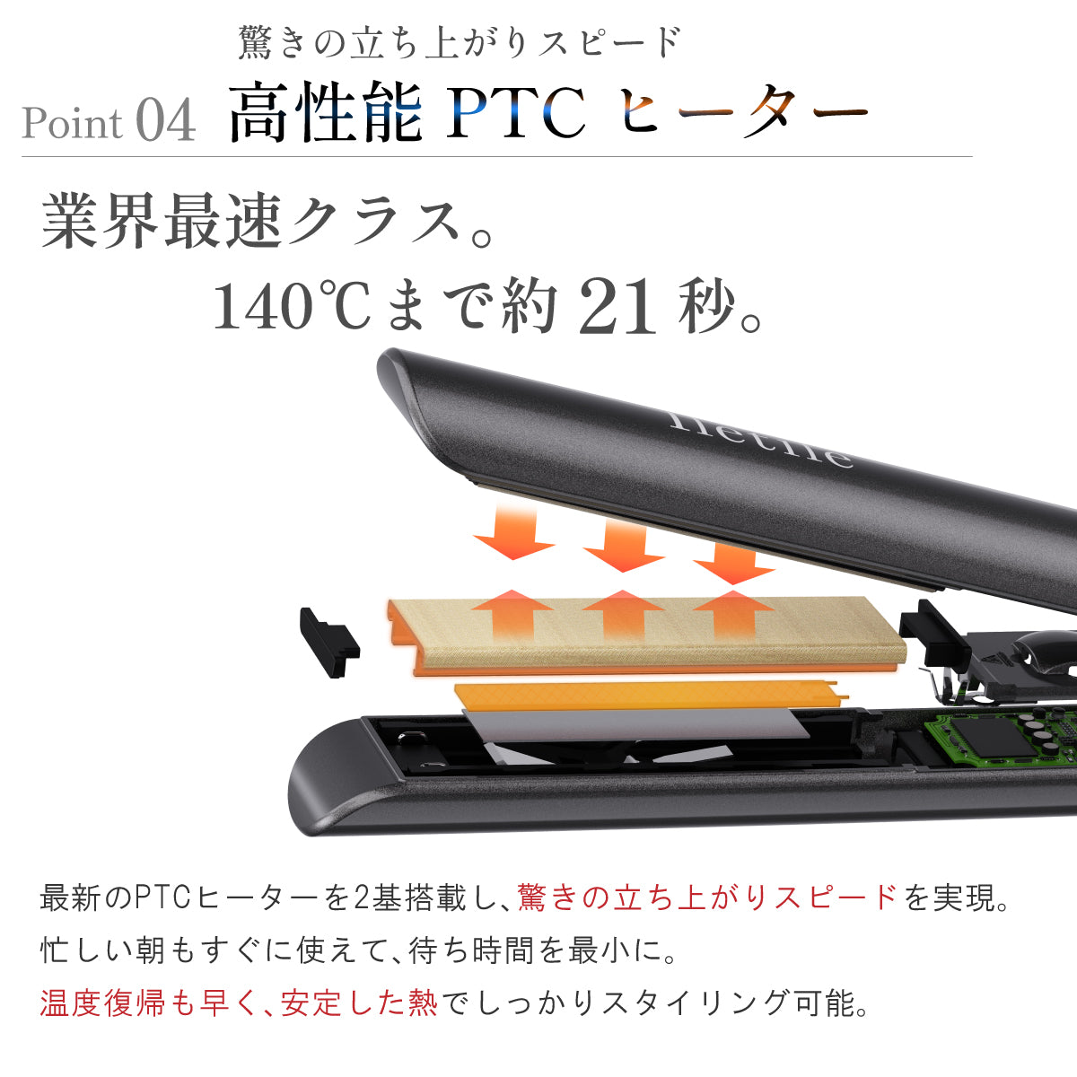 キュアゴールドストレートアイロン【ノーマル】【ミニ】